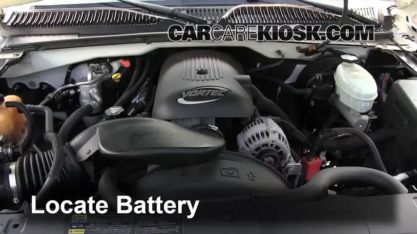2004 Chevrolet Silverado 1500 LS 5.3L V8 FlexFuel Extended Cab Pickup (4 Door) Battery